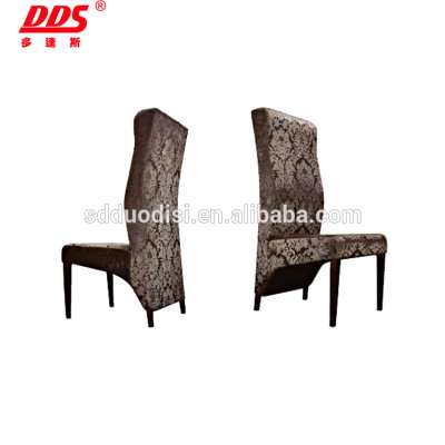 High quality wholesale fabric covering luxury high back modern dining room chair A010