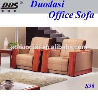 modern Italy top grain imported leather office sofa chair S36