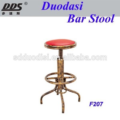 Antique Swivel Counter Stools for kitchen/bar,classic black wrought iron finish bar stools F207