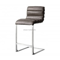 Modern Hotel and Apartment  Stainless Steel leather barstool