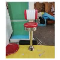 Retro Furniture Diner Floor Fix Barstool Fifties Style Soda Fountain Barstool